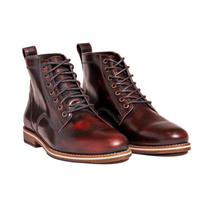 Helm Boots | The Zind Burgundy